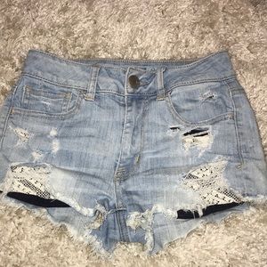 American eagle jean shorts
